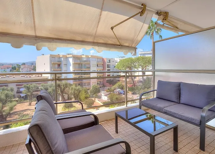 Le Sun-beach - Spacieux 3 Pieces Avec Parking A 400 M Des Plages De * Juan-les-Pins